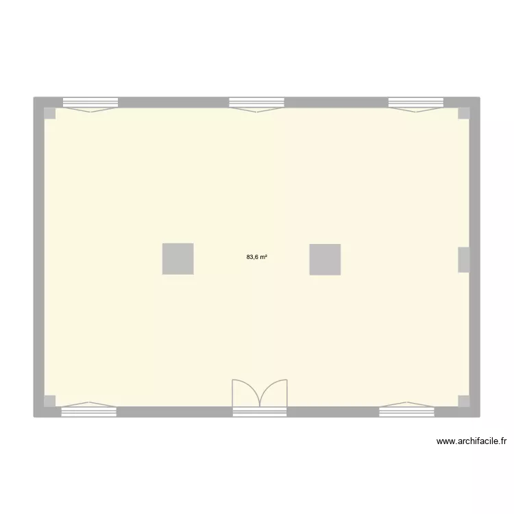 SALLE GARDE. Plan de 1 et 84 m² SALLE GARDE. Plan de 1 et 84 m²