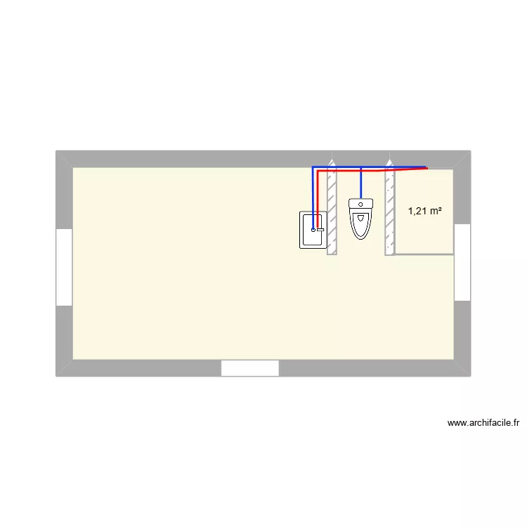 R2 La Llagonne.Mathias.plomberie. Plan de 
