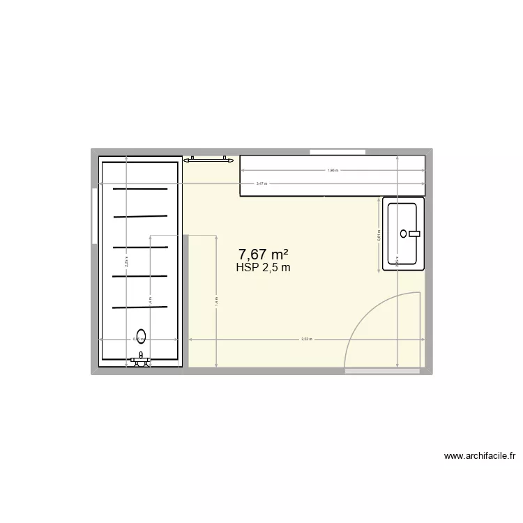 BRUSQUE FILLES. Plan de 1 et 8 m² BRUSQUE FILLES. Plan de 1 et 8 m²