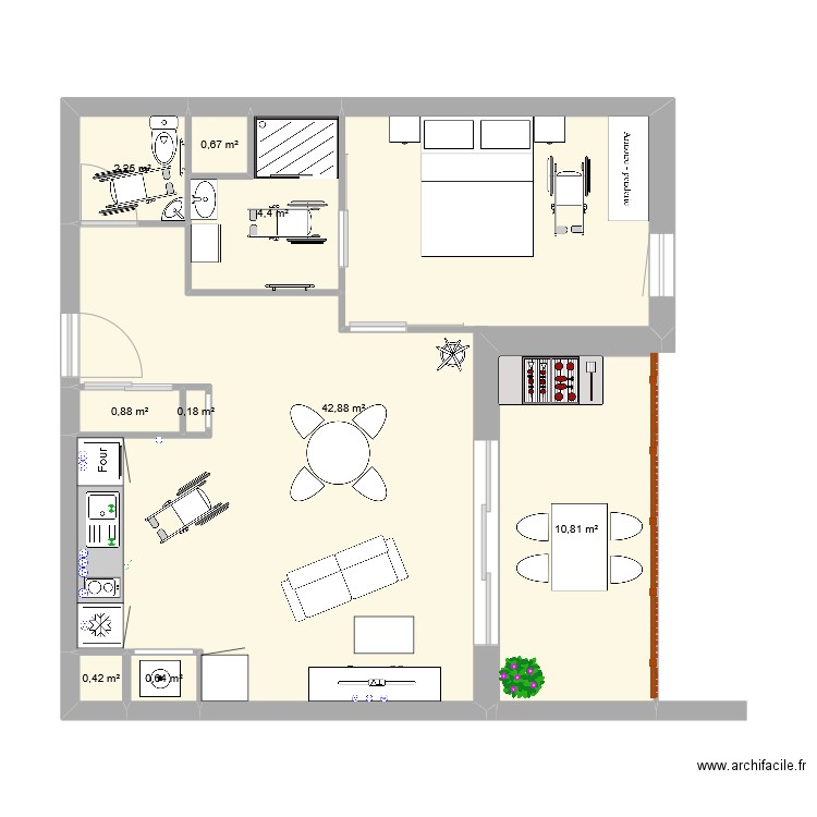 Cuisine Montbrison. Plan de 0 pièce et 0 m2
