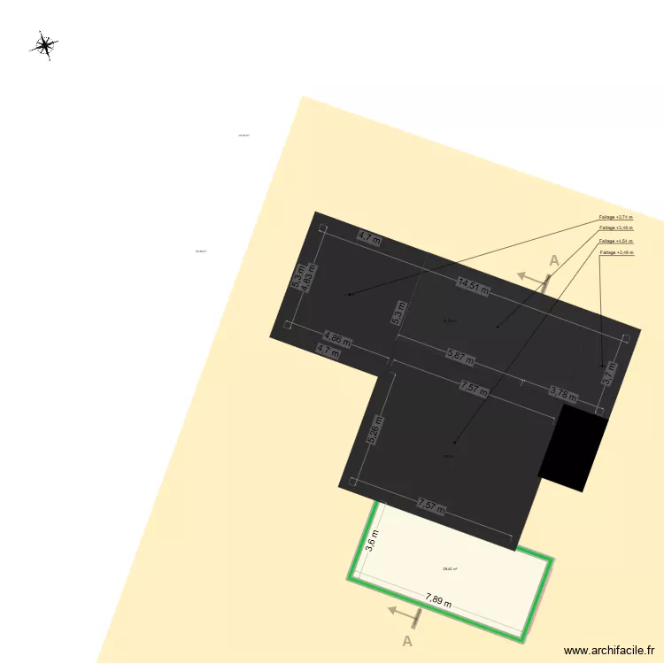 Maison N°1 pour PC. Plan de 15 Pièces et 268 m² Maison N°1 pour PC. Plan de 15 Pièces et 268 m²