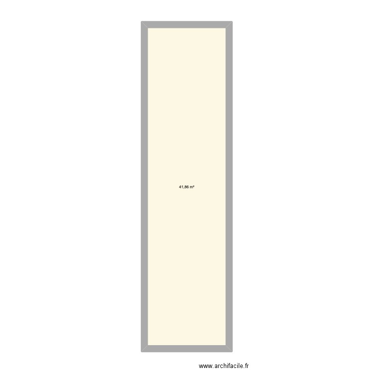 essai. Plan de 1 pièce et 42 m2