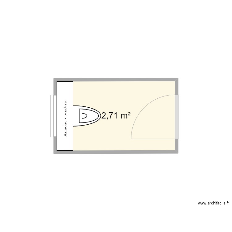 WC ETAGE. Plan de 0 pièce et 0 m2