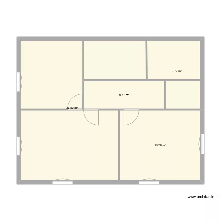 campagols 1. Plan de 4  et 70 m²