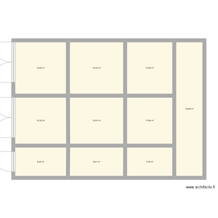 plan maison. Plan de 10 pièces et 127 m2