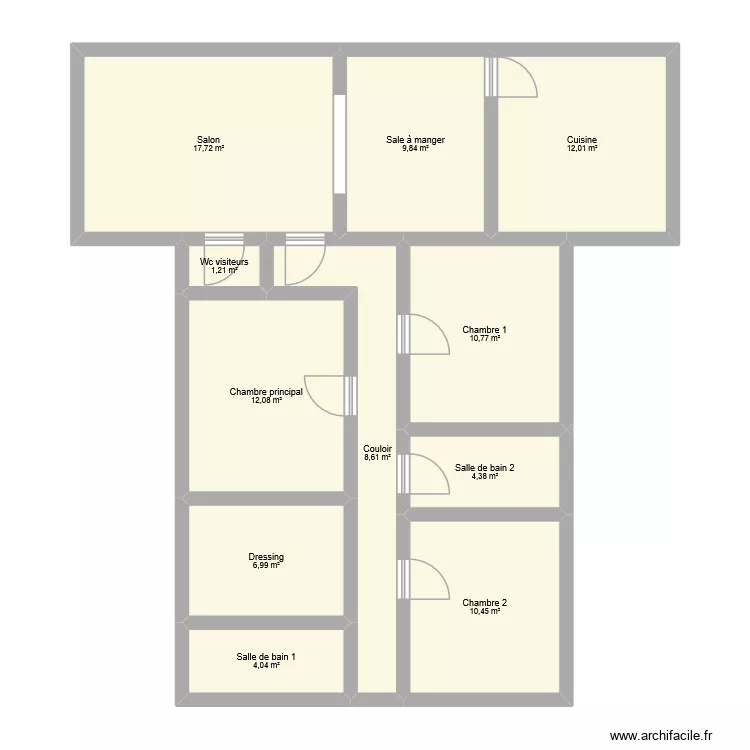 Ma maison 6. Plan de 11  et 98 m²