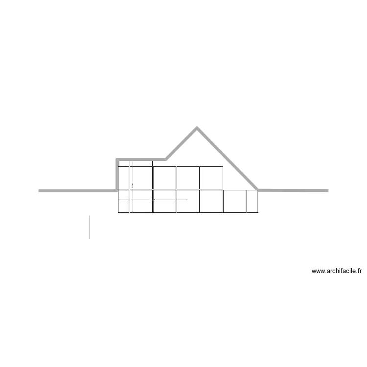 palier entr&eacute;e. Plan de 