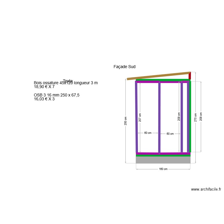 extension. Plan de 0 pièce et 0 m2