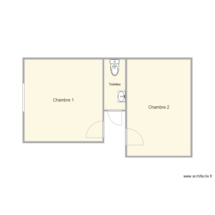 plan avant travaux pouliquen. Plan de 3 pièces et 25 m2
