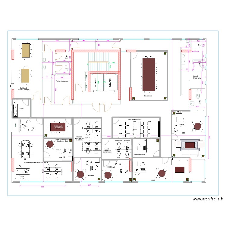 Plan liquid. Plan de 5 pièces et 51 m2