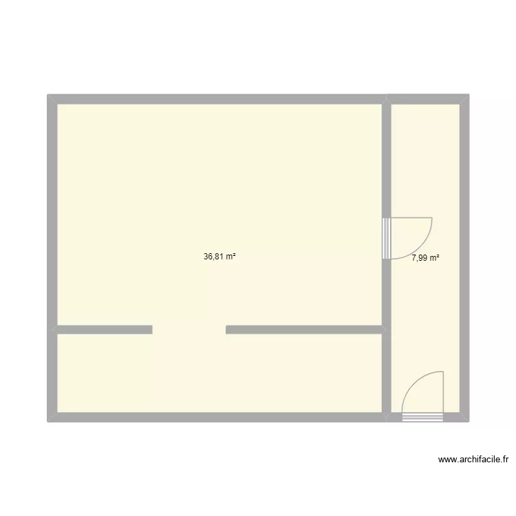 PLANS BOULANGERIE. Plan de 2  et 45 m²