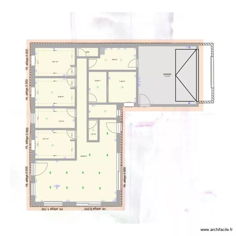 Plan. Plan de 11 Pièces et 150 m² Plan. Plan de 11 Pièces et 150 m²
