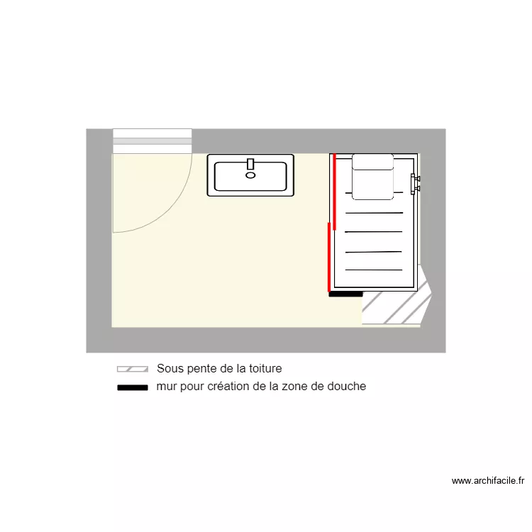 PINCEEL.. Plan de 1 pièce et 5 m²
