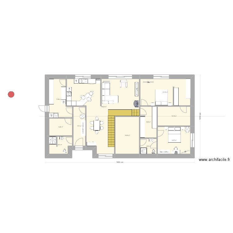 Angera11. Plan de 15 pièces et 191 m2