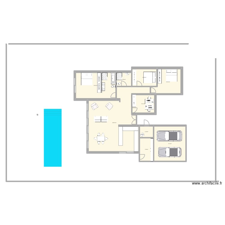 ba 9 bis. Plan de 9 pièces et 175 m2