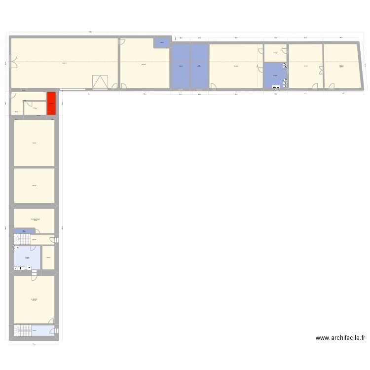 Ecole Ste Anne - Plan ext. Plan de 48 pièces et 1035 m2