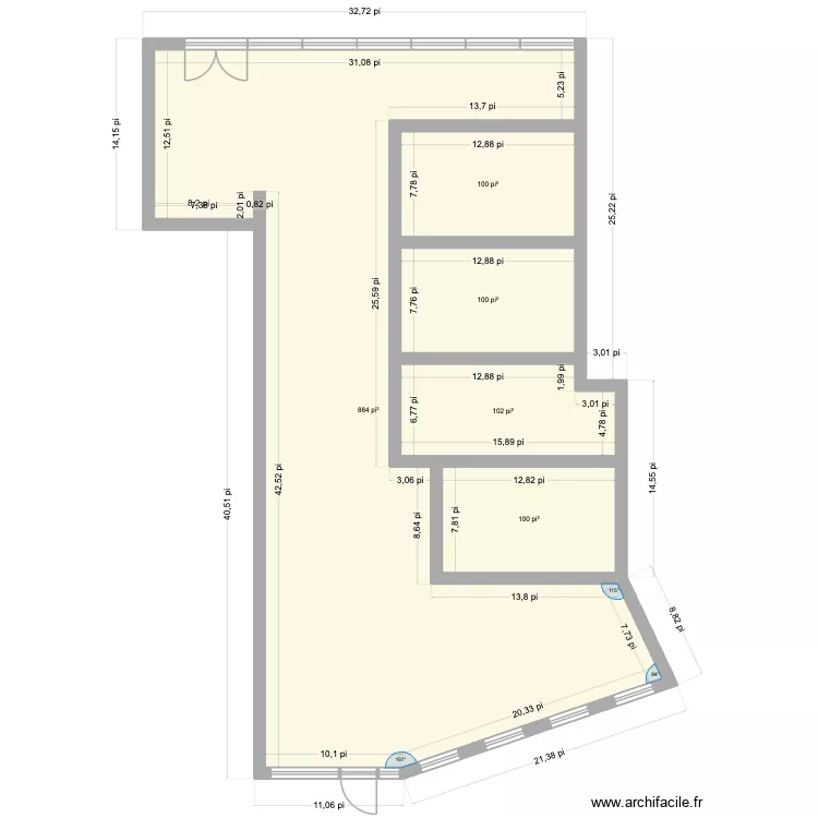 DC NEUCHAT. Plan de 5 et 119 m² DC NEUCHAT. Plan de 5 et 119 m²