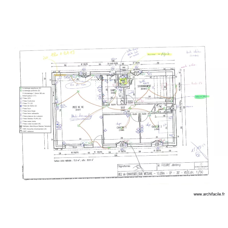 FOURE ELEC. Plan de 