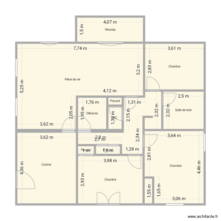 Maison. Plan de 0 pièce et 0 m2