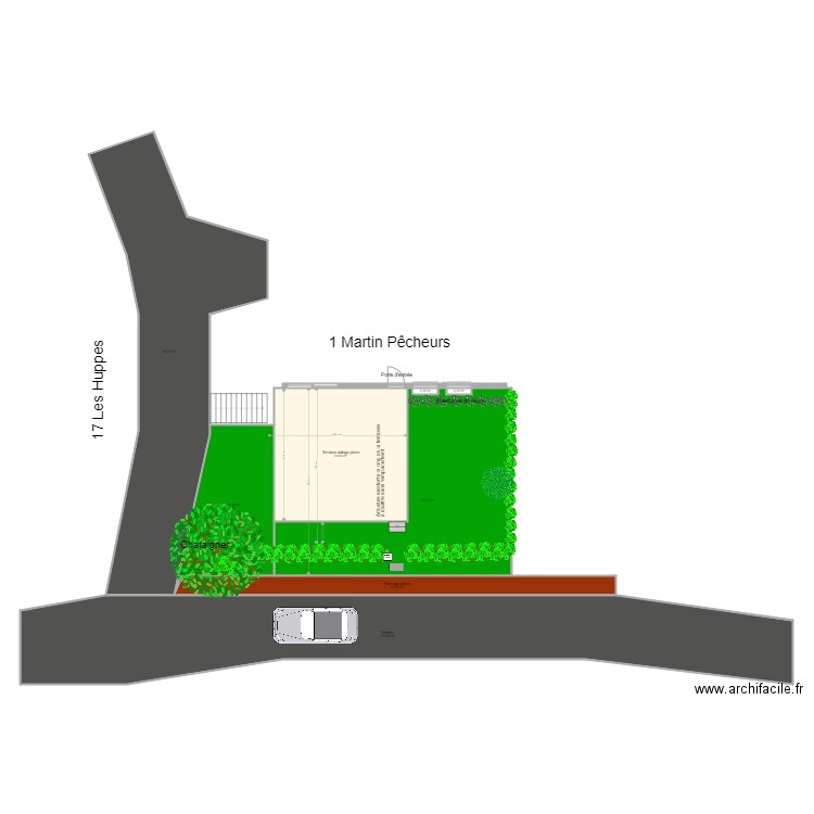 DSFA Terrasse v3. Plan de 8 pièces et 353 m2