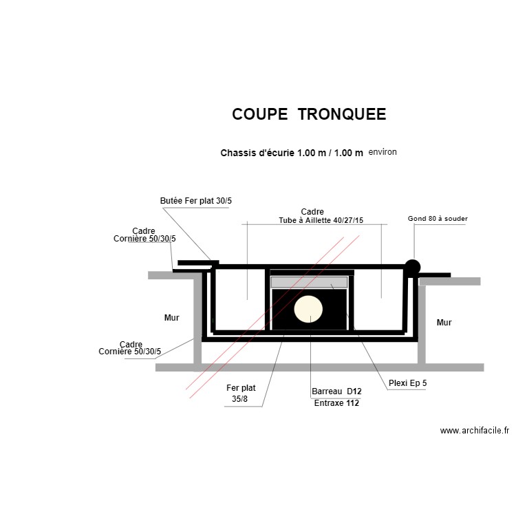 Cadre chassis Ecurie. Plan de 0 pièce et 0 m2