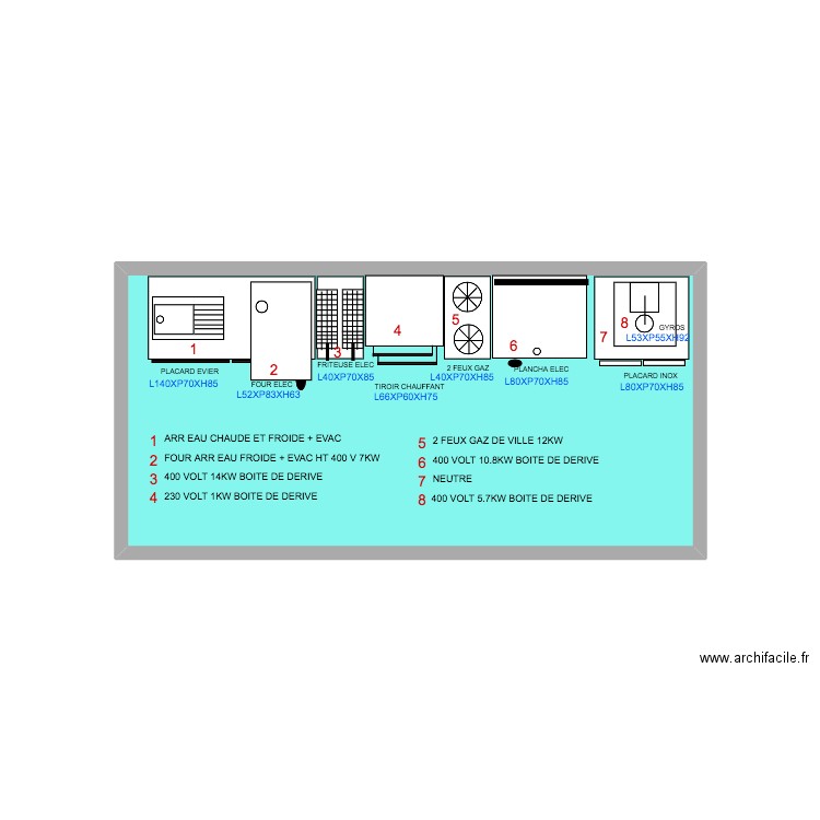 CATARINA. Plan de 1 pièce et 11 m2