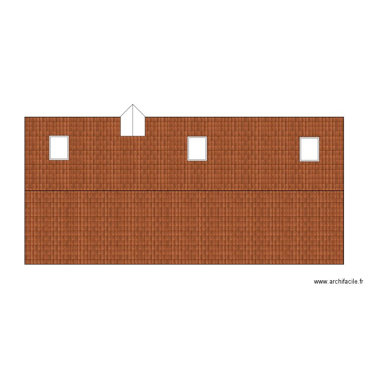 Toiture Existante. Plan de 0 pièce et 0 m2