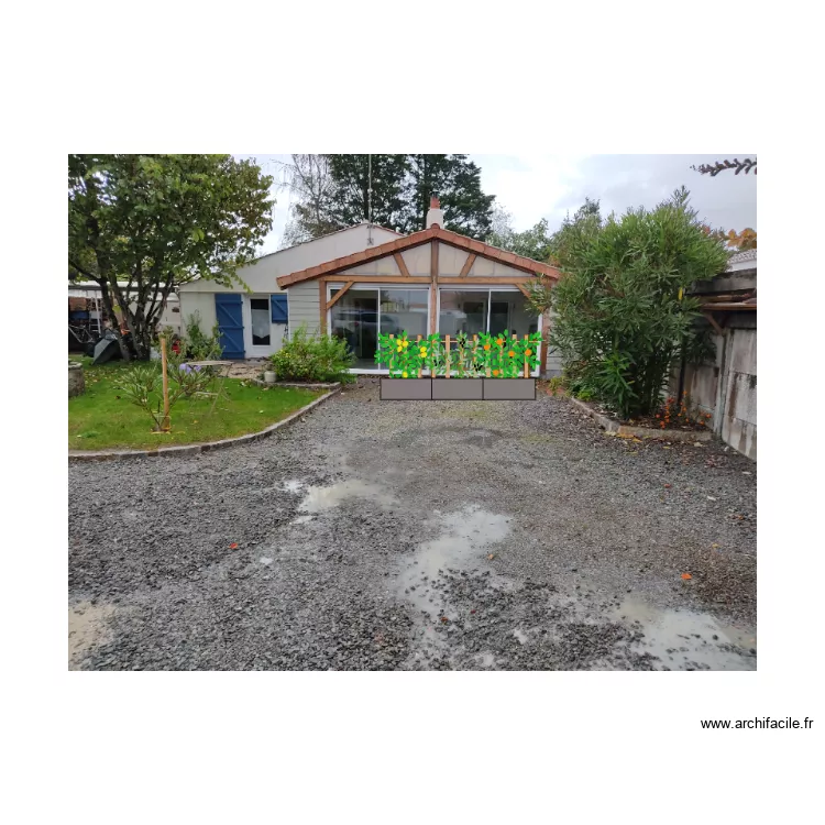 Habillage veranda . Plan de 