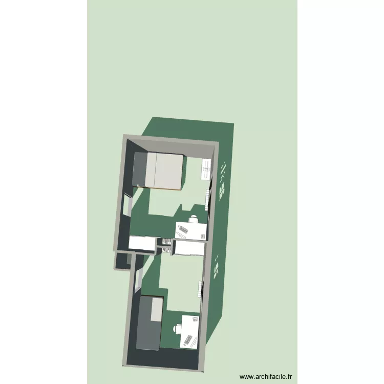 chambre. Plan de 1 et 0 m² chambre. Plan de 1 et 0 m²