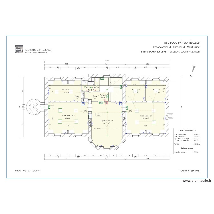 Plan Electrique R+2 Mont Rude APS 04. Plan de 0 pièce et 0 m2