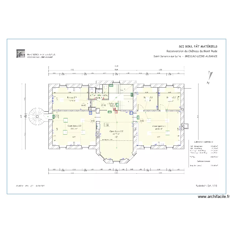 Plan Electrique R+2 Mont Rude APS 04. Plan de Plan Electrique R+2 Mont Rude APS 04. Plan de
