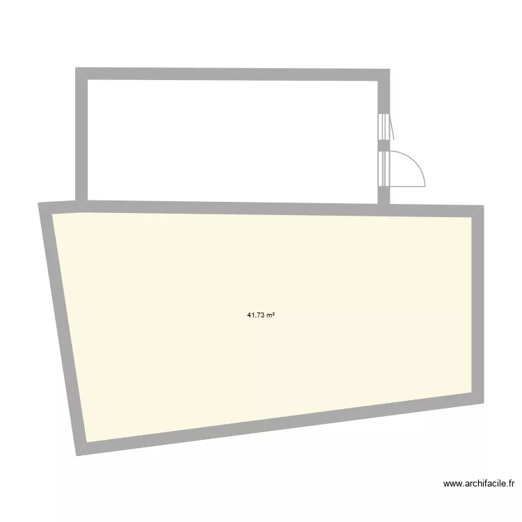 remise2. Plan de 1  et 42 m²