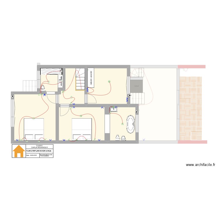 CARLA DILBEEK. Plan de 16 pièces et 194 m2