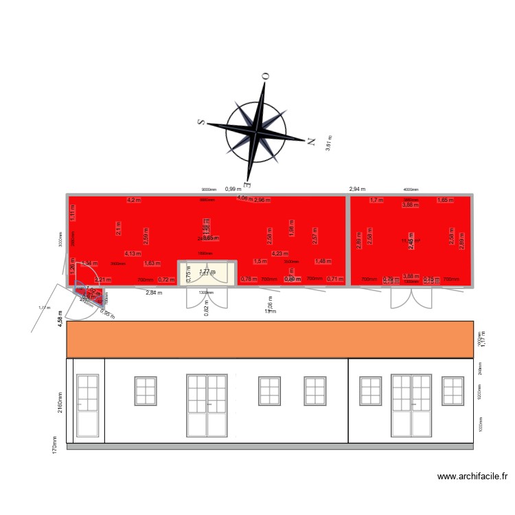 bazoches 410 DP4/1 VUE EST. Plan de 0 pièce et 0 m2