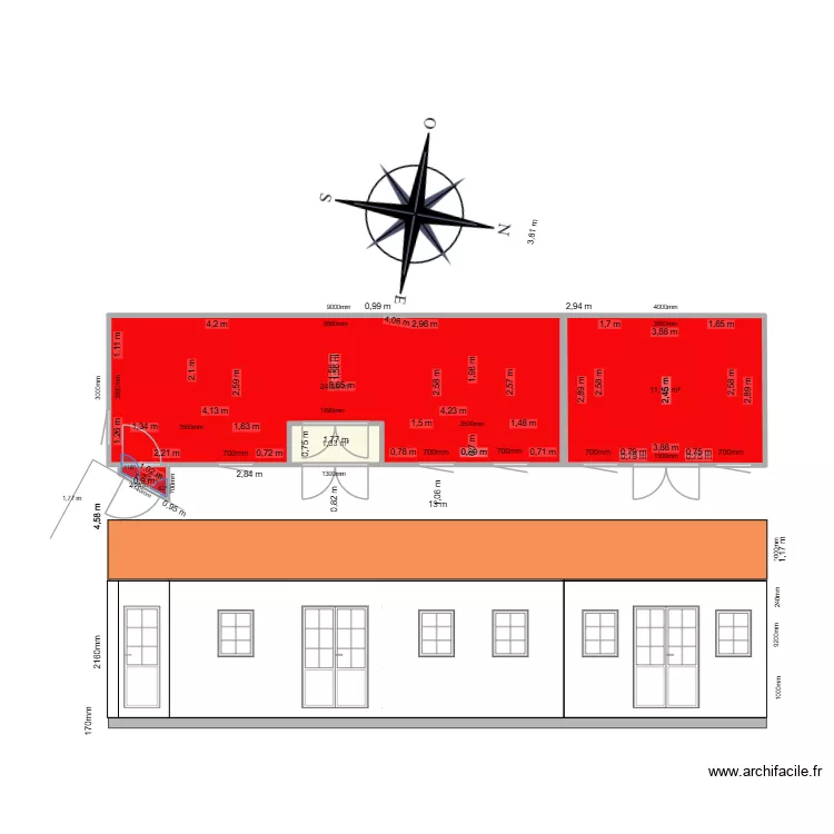 bazoches 410 DP4/1 VUE EST. Plan de 4 et 37 m² bazoches 410 DP4/1 VUE EST. Plan de 4 et 37 m²