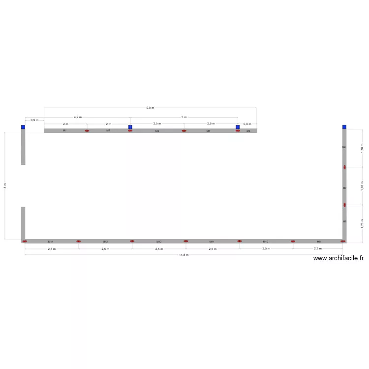 salle de traite gardette. Plan de 