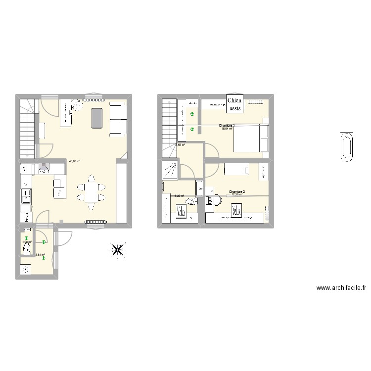 Maison Future 1. Plan de 7 pièces et 85 m2