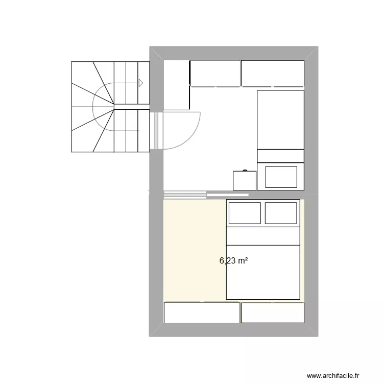 trouville 2e etage amenagement 1. Plan de 1 et 6 m² trouville 2e etage amenagement 1. Plan de 1 et 6 m²
