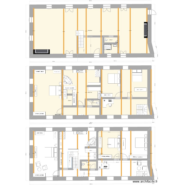 Maison_V24. Plan de 7 pièces et 296 m2