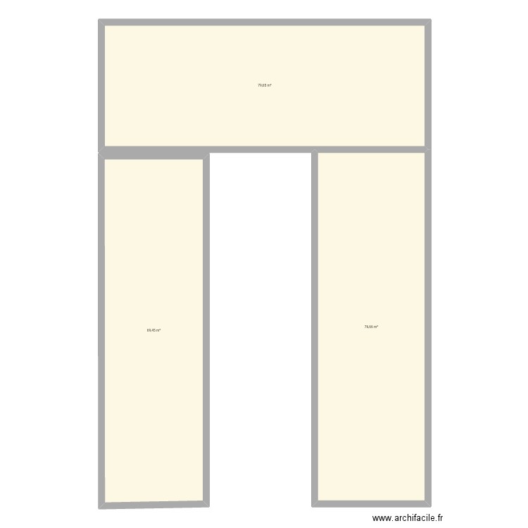 Maison 1. Plan de 3 pièces et 226 m2