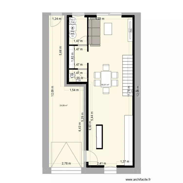 3 lantivy ELM G. Plan de 3 Pièces et 75 m² 3 lantivy ELM G. Plan de 3 Pièces et 75 m²