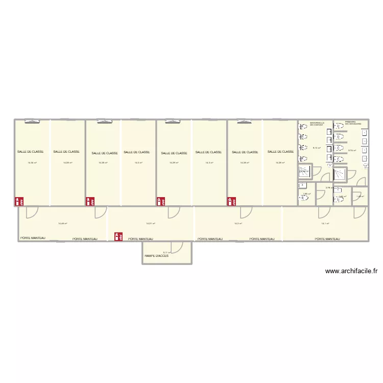 ROLANDO POISSON CHANTIER BELLEVILLE OPTION 1. Plan de 20 et 204 m² ROLANDO POISSON CHANTIER BELLEVILLE OPTION 1. Plan de 20 et 204 m²
