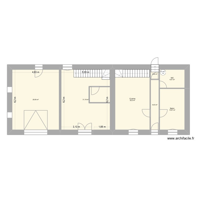 Bâtiment principal. Plan de 0 pièce et 0 m2