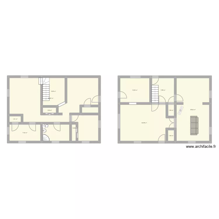 Maison Murder Party Halloween. Plan de 12 Pièces et 145 m²