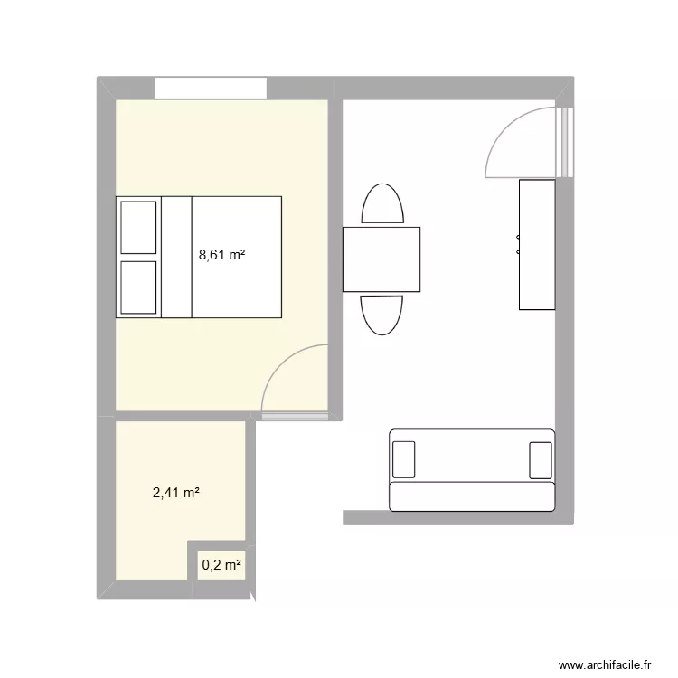 argeles. Plan de 3  et 11 m²