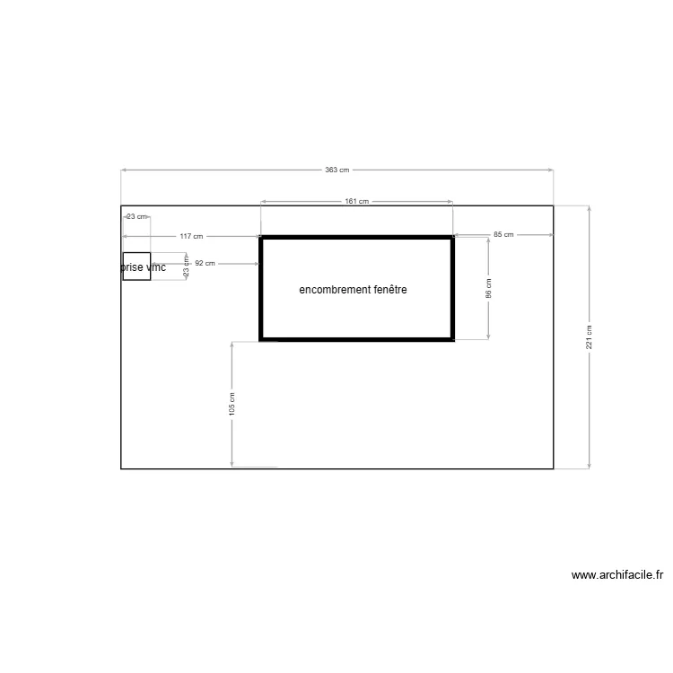 cuisine chalet vue vers fen&ecirc;tre. Plan de 