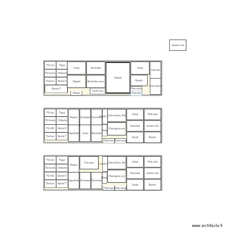 Vitrine. Plan de 0 pièce et 0 m2