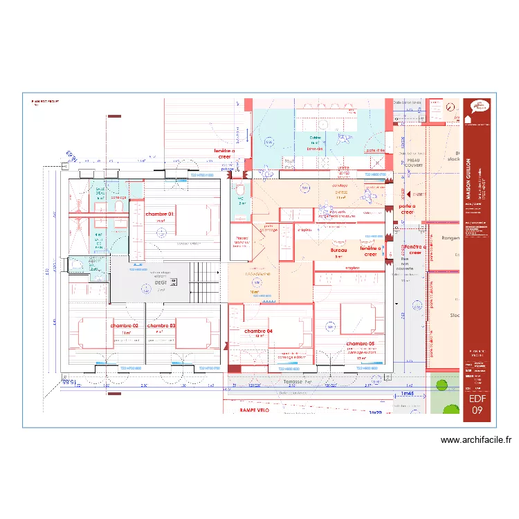 Guillon rdc chauffage. Plan de 