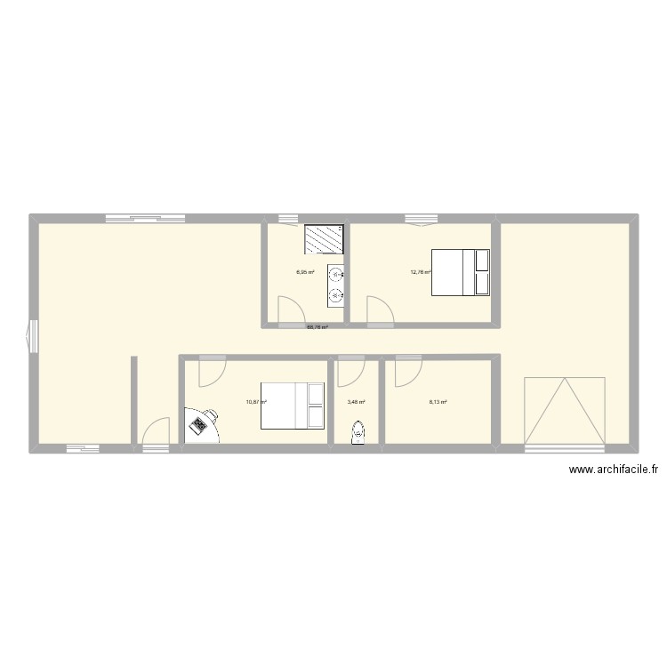 maison. Plan de 0 pièce et 0 m2