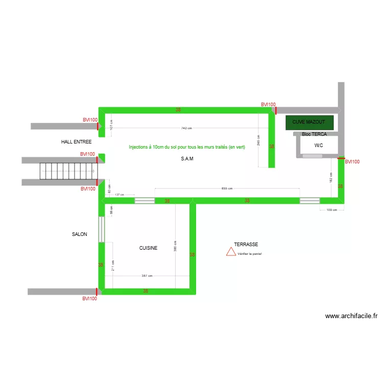 DEALIMMO ND104. Plan de 2  et 16 m²